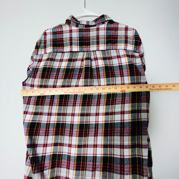 Chaps Flannel Shirt Men's Large Red Plaid Button Down Long Sleeve Performance - Picture 3 of 14
